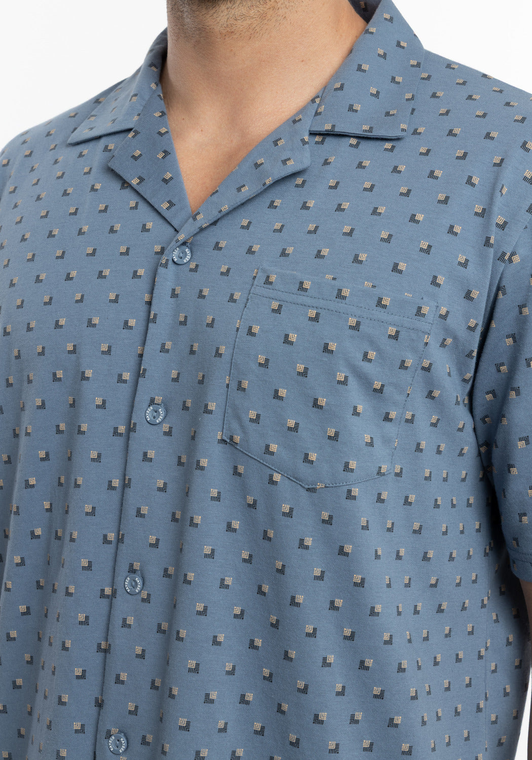 PANTALON PIJAMA DE ALGODÓN KAYSER AZUL DE HOMBRE