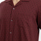 PIJAMA CORTO DE ALGODÓN BURDEO DE HOMBRE