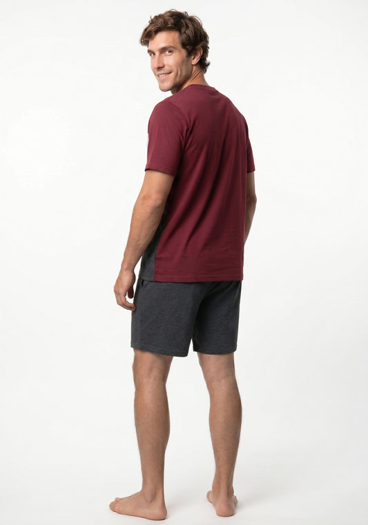 PIJAMA CORTO KAYSER DE ALGODÓN GRIS DE HOMBRE