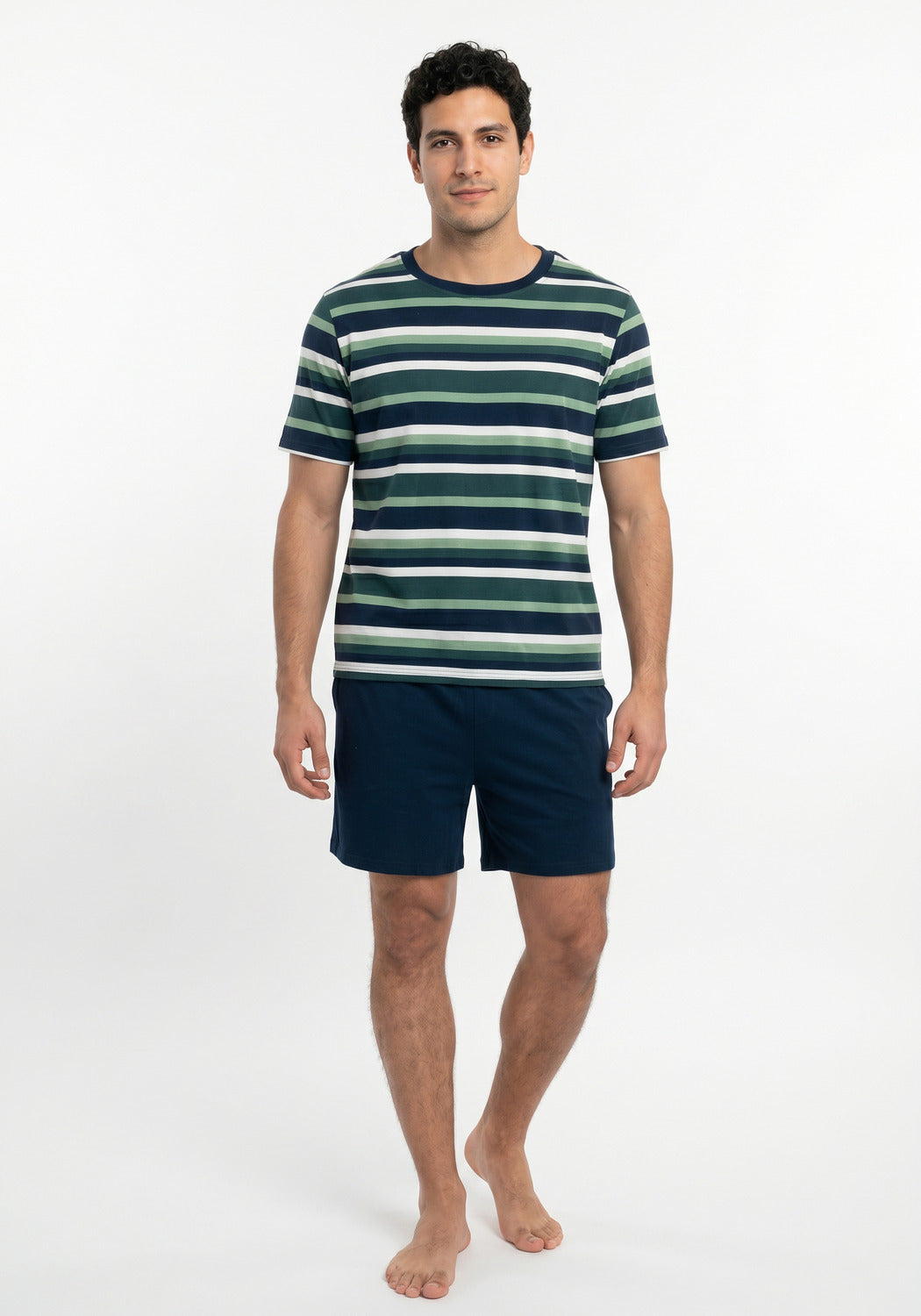 PIJAMA CORTO DE ALGODÓN KAYSER VERDE DE HOMBRE