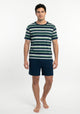 PIJAMA CORTO DE ALGODÓN KAYSER VERDE DE HOMBRE