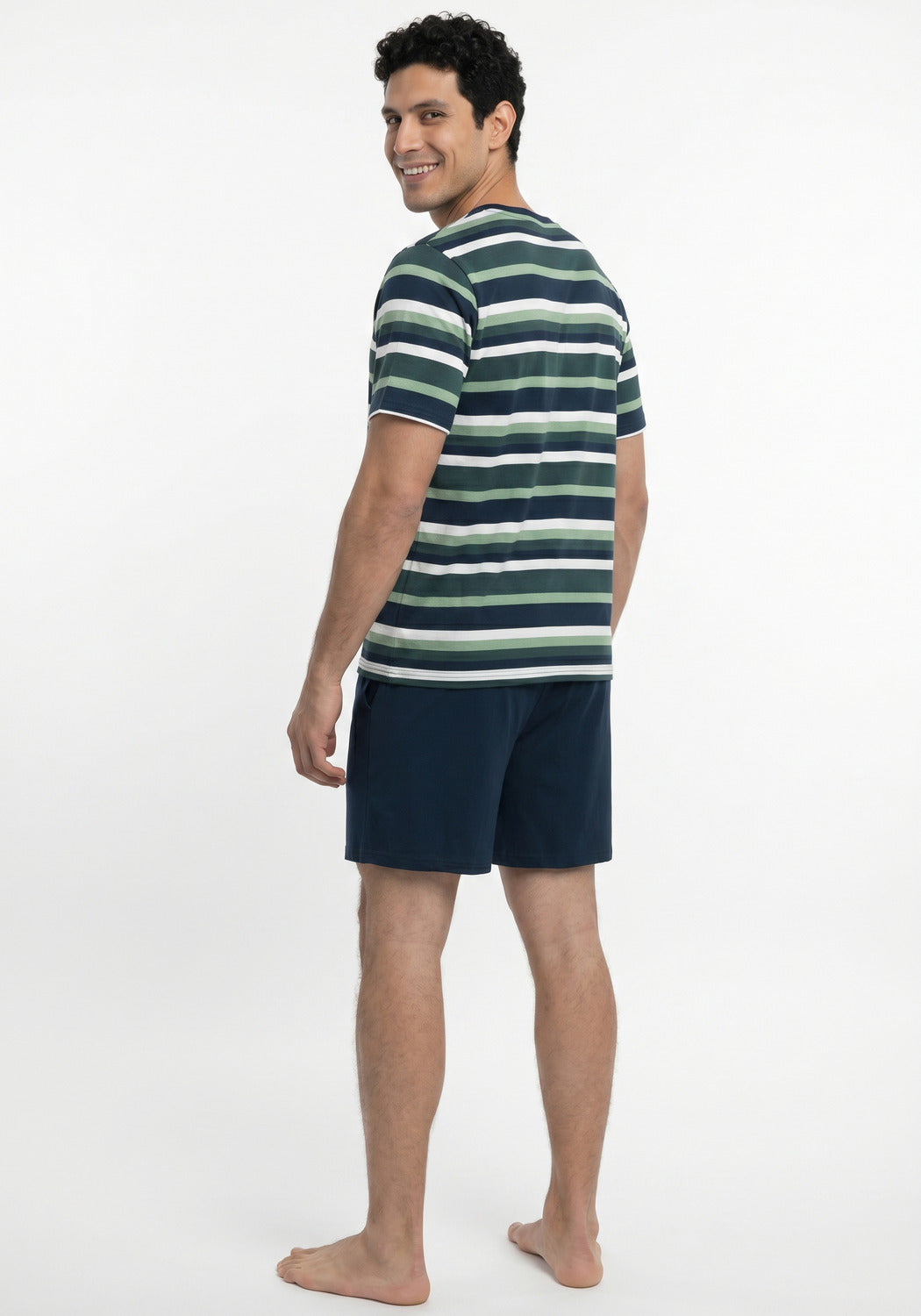 PIJAMA CORTO DE ALGODÓN KAYSER VERDE DE HOMBRE