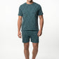 PIJAMA CORTO DE ALGODÓN VERDE DE HOMBRE