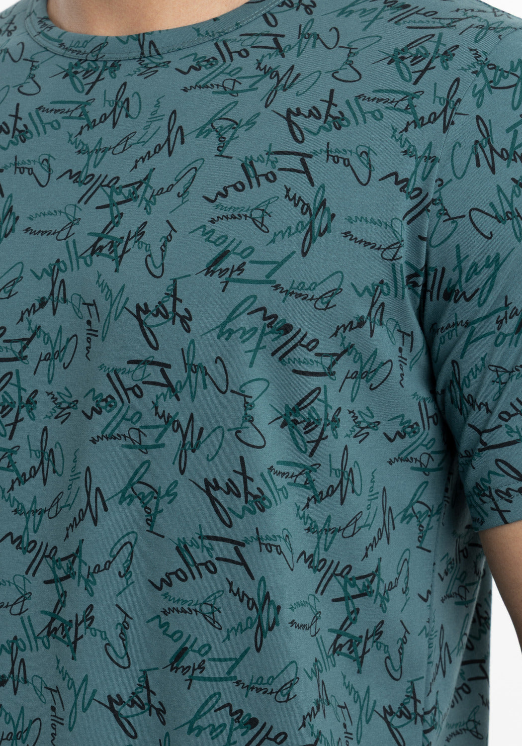 PIJAMA CORTO DE ALGODÓN VERDE DE HOMBRE