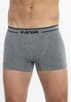 BÓXER CORTO SIN COSTURA GRIS MELANGE DE HOMBRE