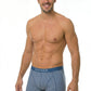 BOXER LARGO ALGODÓN AZUL1 HOMBRE
