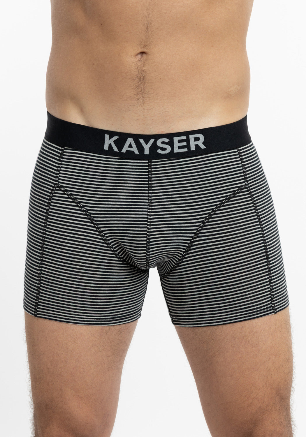 BÓXER LARGO KAYSER DE ALGODÓN NEGRO DE HOMBRE
