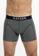 BÓXER LARGO KAYSER DE ALGODÓN NEGRO DE HOMBRE