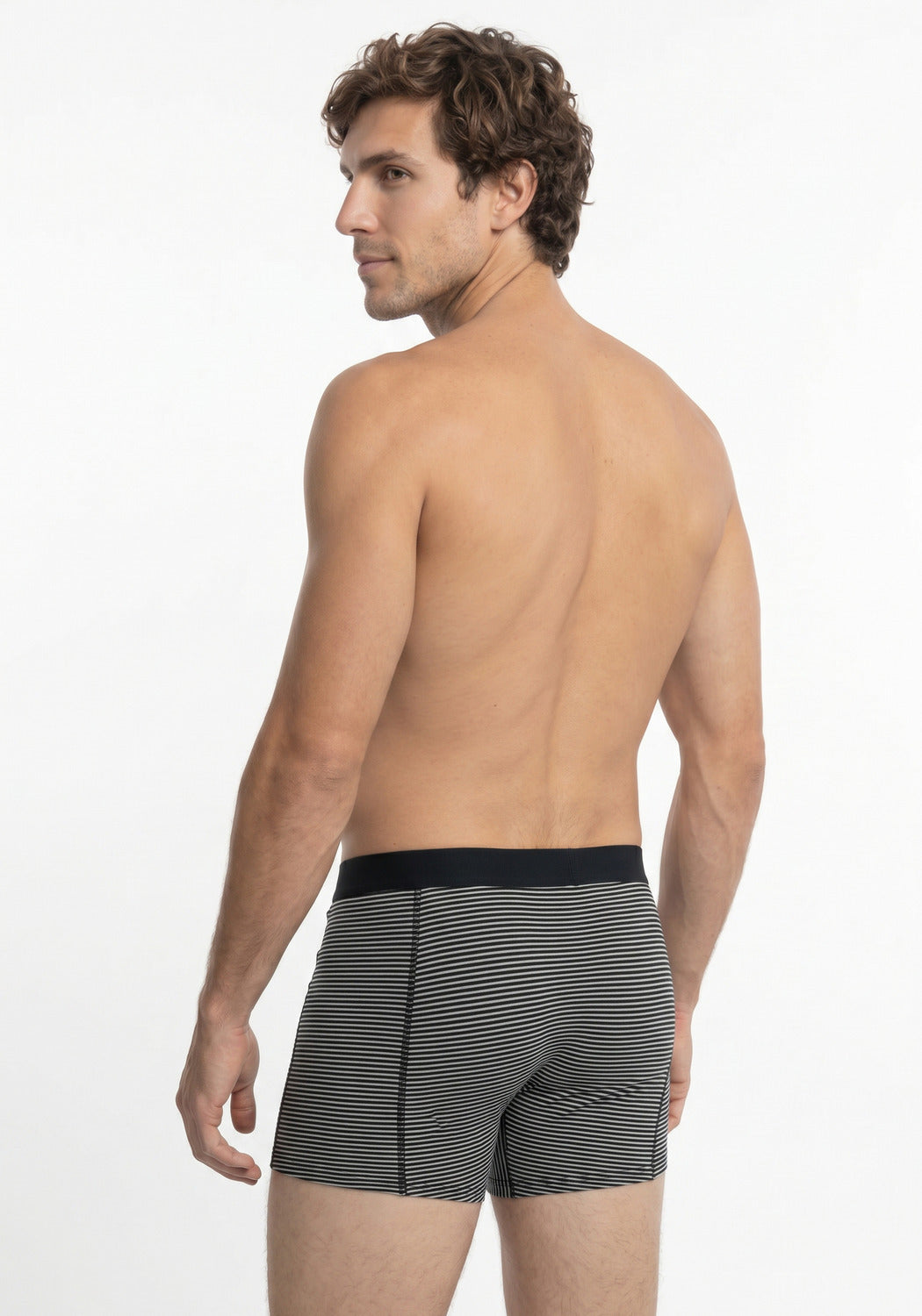 BÓXER LARGO KAYSER DE ALGODÓN NEGRO DE HOMBRE