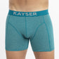 BÓXER LARGO DE ALGODÓN KAYSER TURQUESA DE HOMBRE