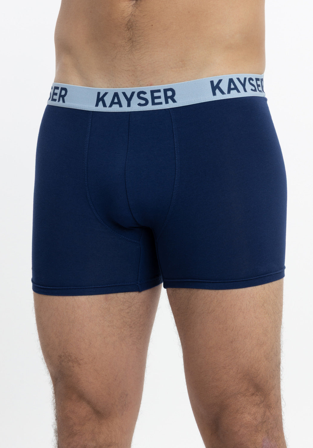 BÓXER LARGO DE ALGODÓN KAYSER AZUL DE HOMBRE