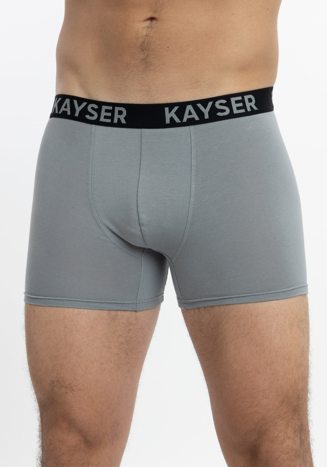 BÓXER LARGO KAYSER DE ALGODÓN GRIS HOMBRE