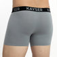 BÓXER LARGO KAYSER DE ALGODÓN GRIS HOMBRE