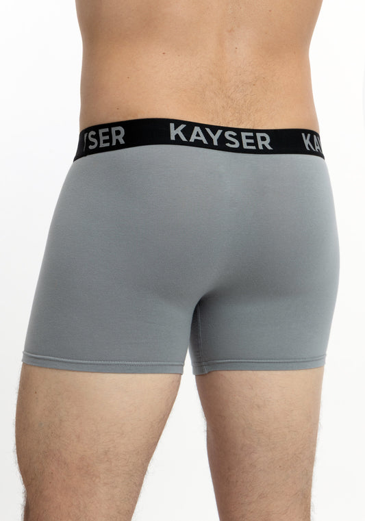 BÓXER LARGO KAYSER DE ALGODÓN GRIS HOMBRE