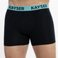 BÓXER  KAYSER LARGO DE ALGODÓN NEGRO DE HOMBRE
