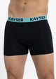BÓXER  KAYSER LARGO DE ALGODÓN NEGRO DE HOMBRE
