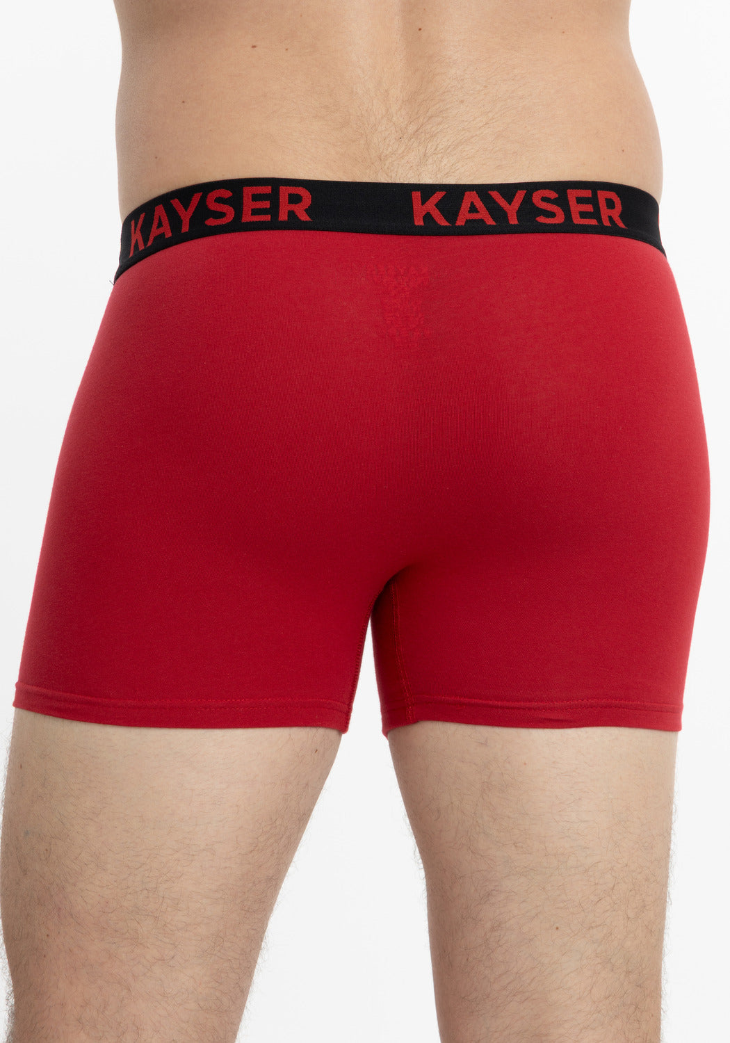 BÓXER LARGO KAYSER DE ALGODÓN ROJO DE HOMBRE