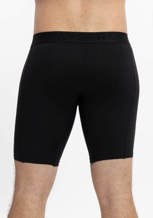 BÓXER LARGO DE MICROFIBRA NEGRO DE HOMBRE