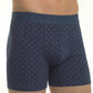 BOXER LARGO ALGODON AZUL MARINO HOMBRE