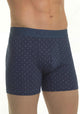 BOXER LARGO ALGODON AZUL MARINO HOMBRE