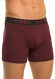 BOXER LARGO ALGODON ROJO HOMBRE
