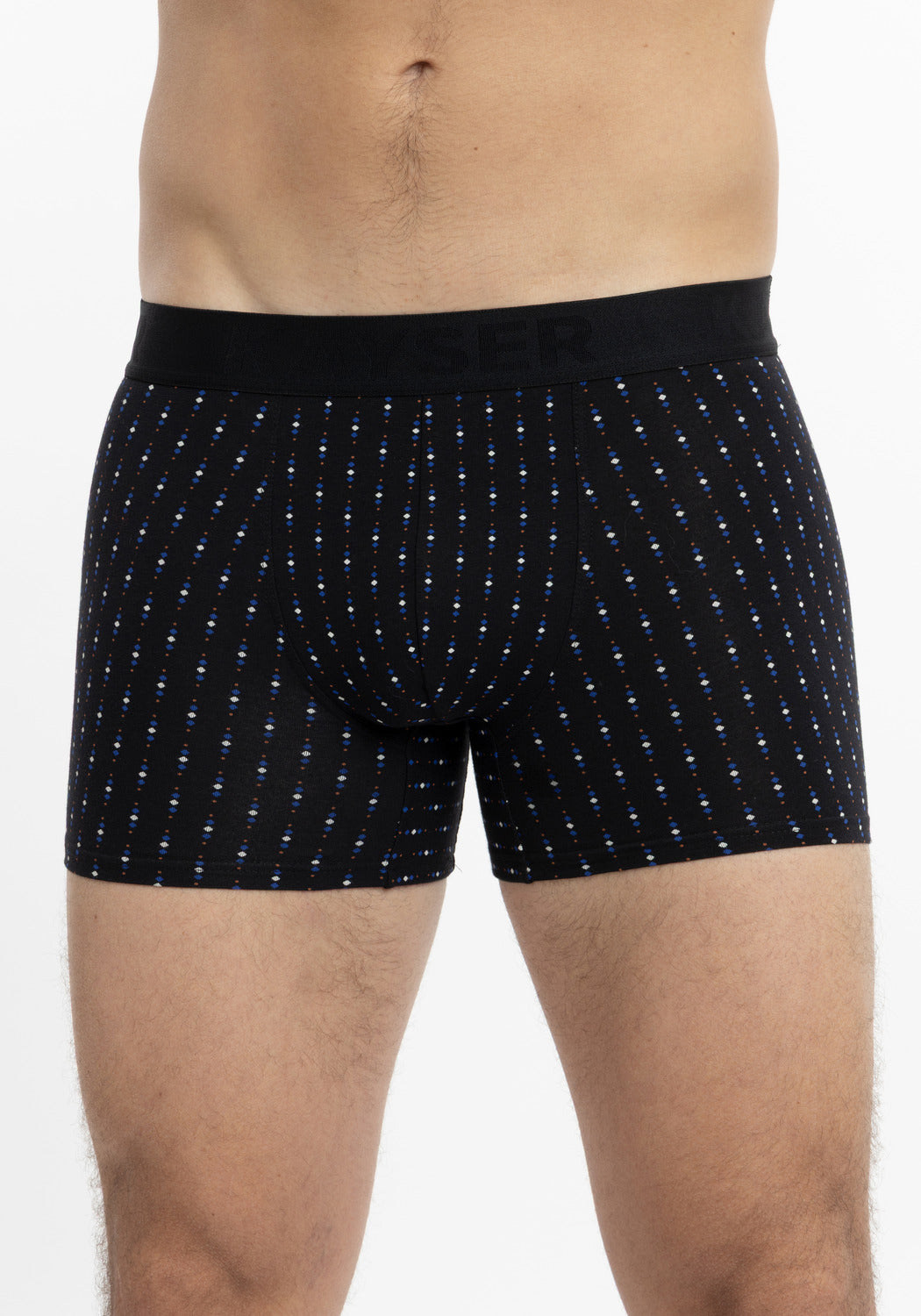BÓXER LARGO  KAYSER DE ALGODÓN NEGRO DE HOMBRE