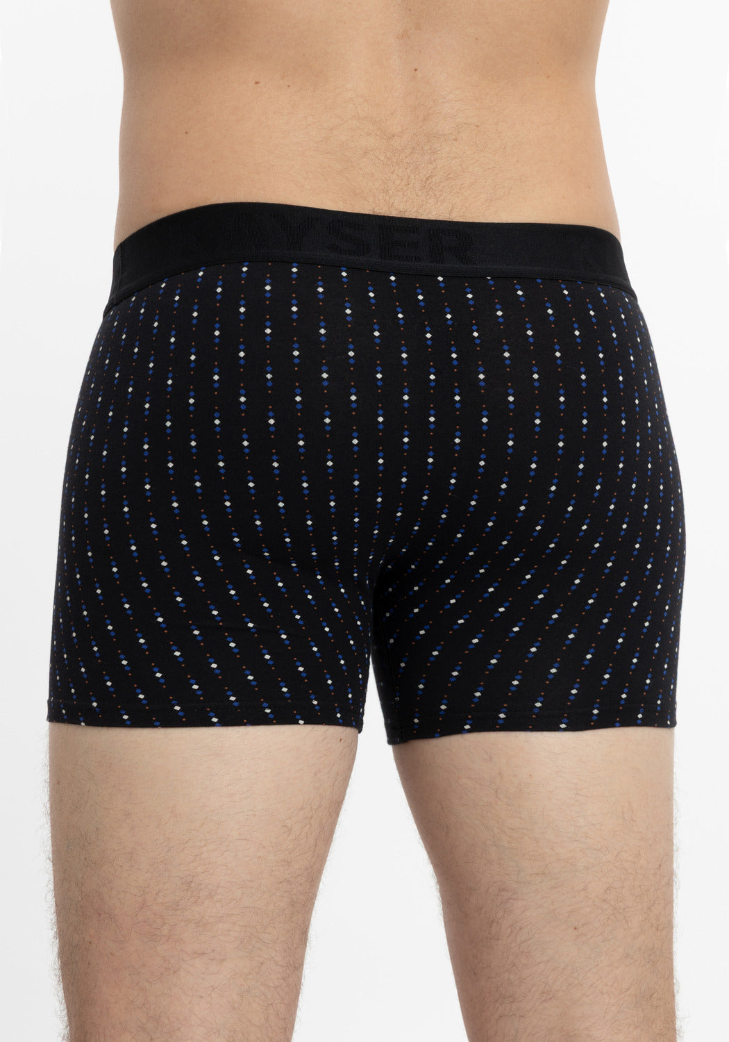 BÓXER LARGO  KAYSER DE ALGODÓN NEGRO DE HOMBRE