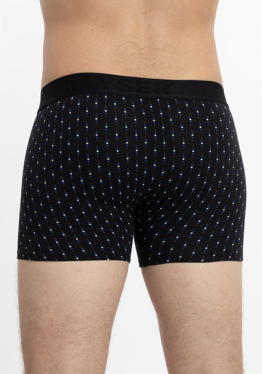 BÓXER LARGO  KAYSER DE ALGODÓN NEGRO DE HOMBRE