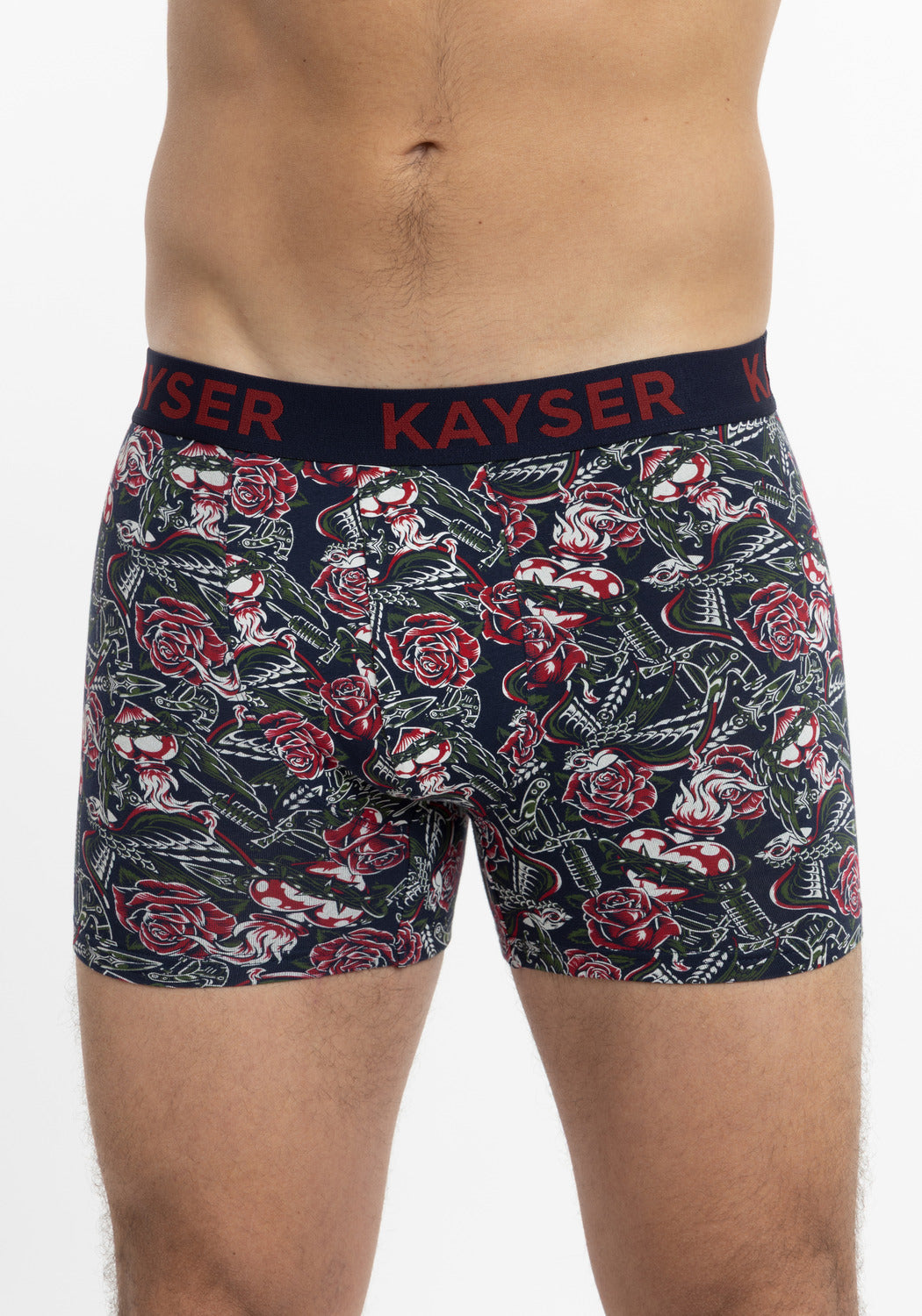 BÓXER LARGO KAYSER ALGODÓN ROJO HOMBRE