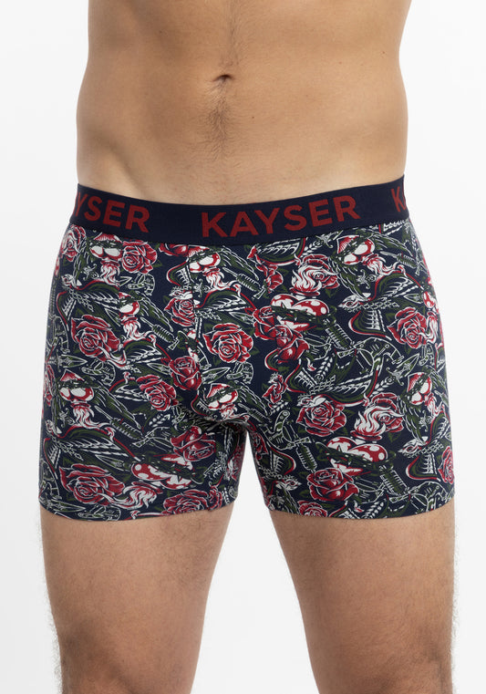 BÓXER LARGO KAYSER ALGODÓN ROJO HOMBRE