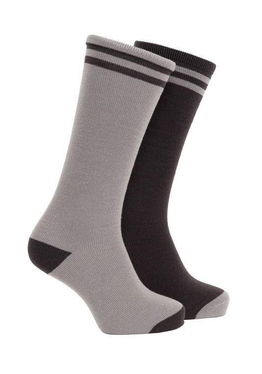 BIPACK CALCETIN SOQUETES ACRILICO GRIS HOMBRE