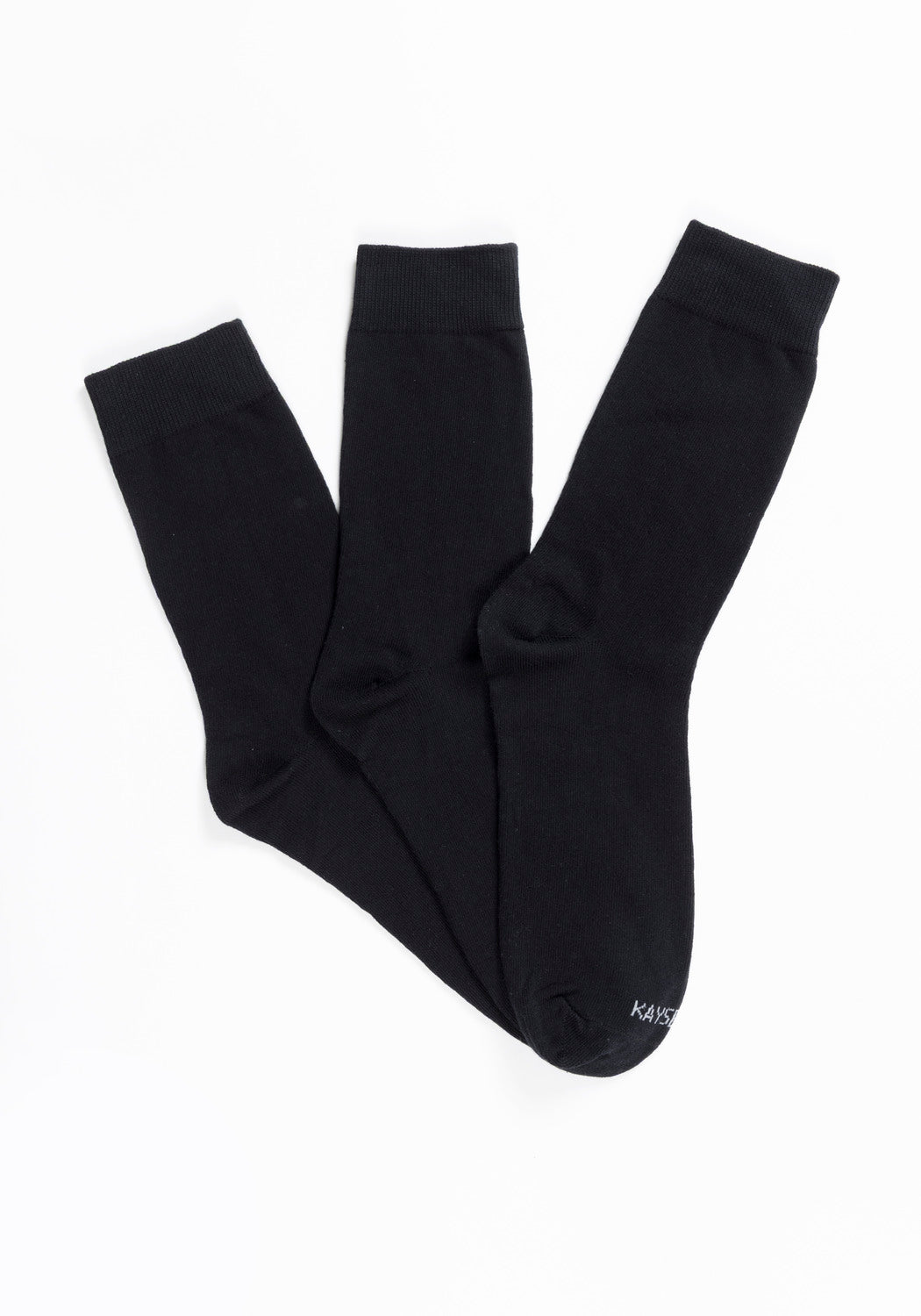 TRIPACK CALCETIN SOQUETES DE ALGODÓN NEGRO DE HOMBRE KAYSER