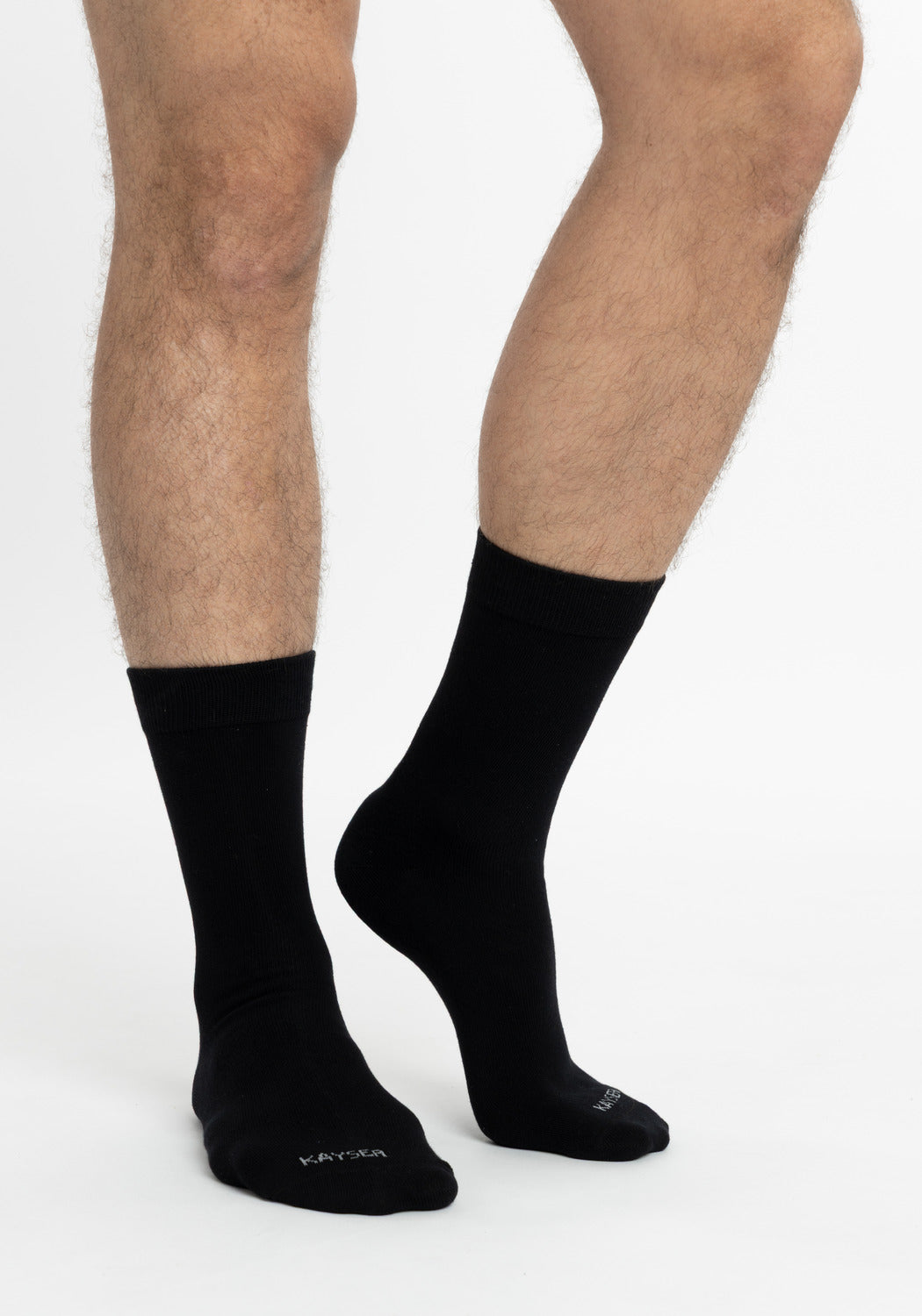 TRIPACK CALCETIN SOQUETES DE ALGODÓN NEGRO DE HOMBRE KAYSER