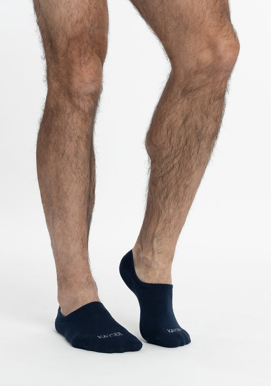 TRIPACK KAYSER CALCETIN INVISIBLE DE ALGODÓN AZUL DE HOMBRE