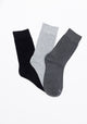 TRIPACK CALCETIN SOQUETES DE BAMBOO GRIS DE HOMBRE