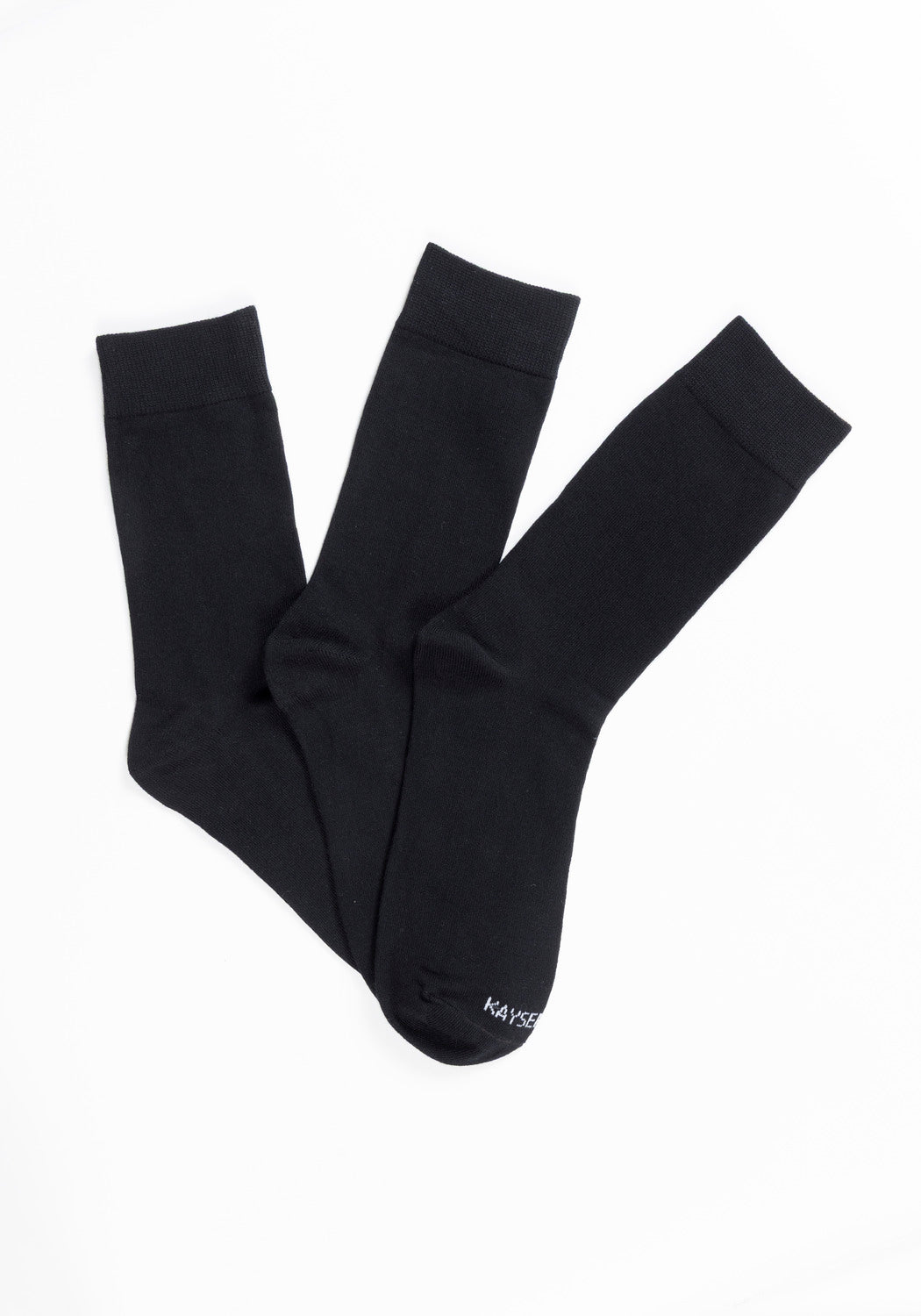 TRIPACK KAYSER  CALCETIN SOQUETES DE BAMBOO NEGRO DE HOMBRE