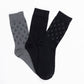 TRIPACK CALCETIN SOQUETES DE BAMBOO NEGRO DE HOMBRE