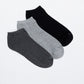 TRIPACK CALCETIN TOBILLEROS DE BAMBOO GRIS DE HOMBRE