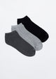 TRIPACK CALCETIN TOBILLEROS DE BAMBOO GRIS DE HOMBRE