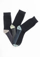 TRIPACK CALCETIN SOQUETES DE ALGODÓN COBRE NEGRO DE HOMBRE