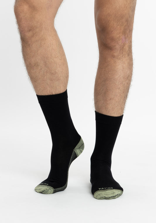 TRIPACK CALCETIN SOQUETES DE ALGODÓN COBRE NEGRO DE HOMBRE