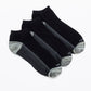TRIPACK KAYSER  CALCETIN TOBILLEROS DE ALGODÓN COBRE NEGRO DE HOMBRE