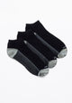 TRIPACK KAYSER  CALCETIN TOBILLEROS DE ALGODÓN COBRE NEGRO DE HOMBRE