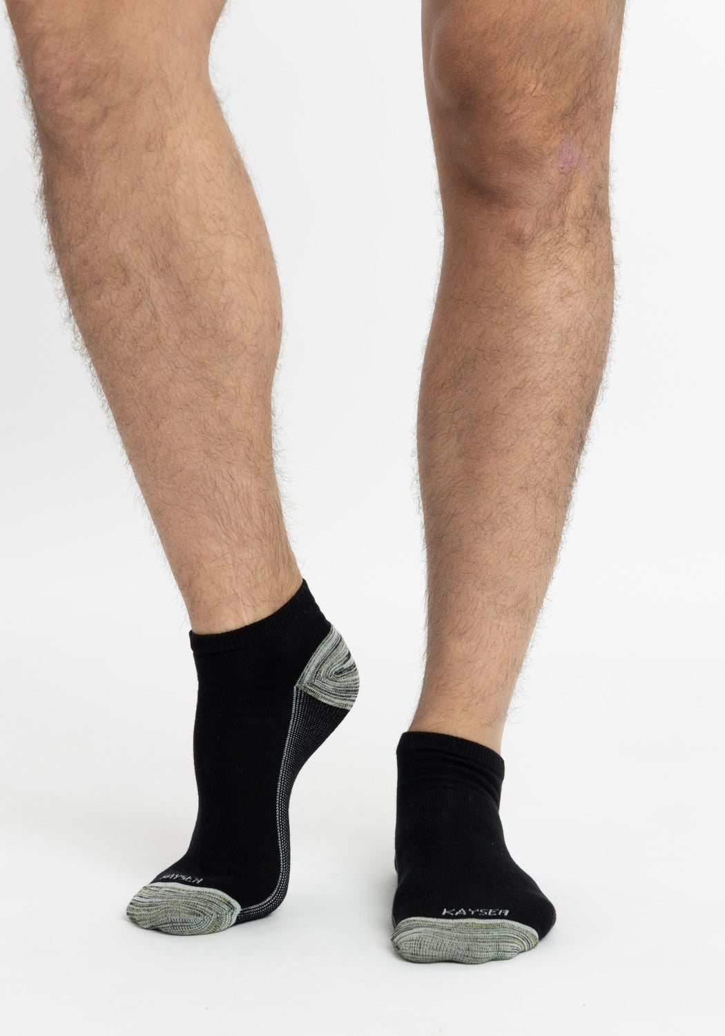TRIPACK KAYSER  CALCETIN TOBILLEROS DE ALGODÓN COBRE NEGRO DE HOMBRE