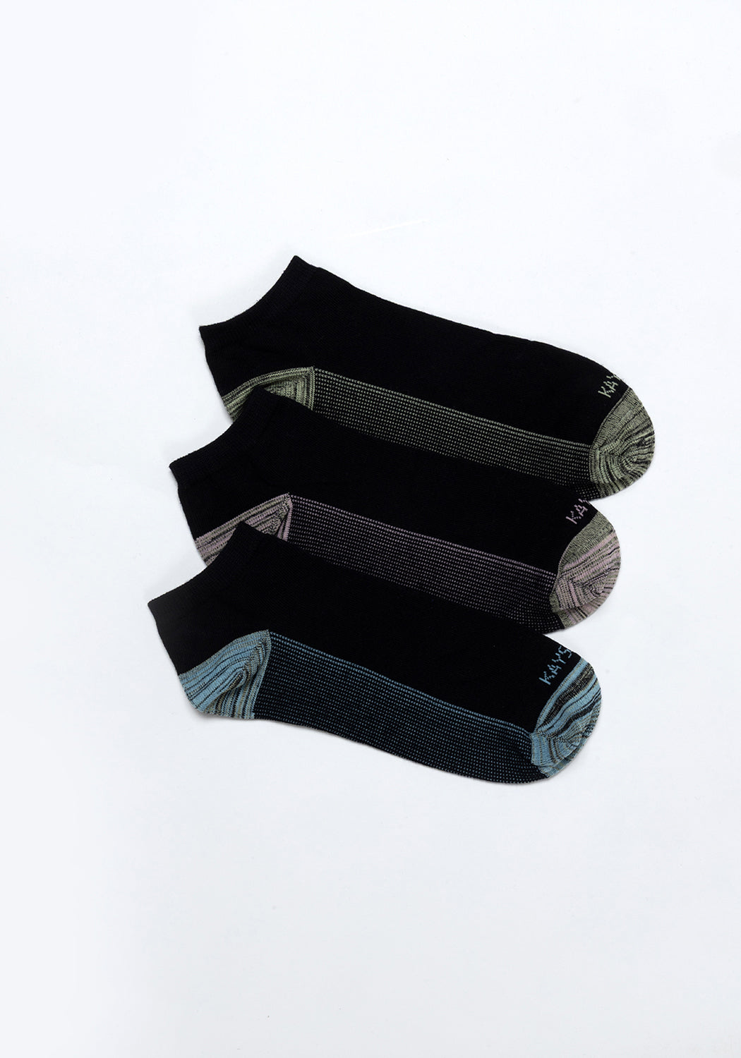 TRIPACK CALCETIN TOBILLEROS DE ALGODÓN COBRE NEGRO DE HOMBRE