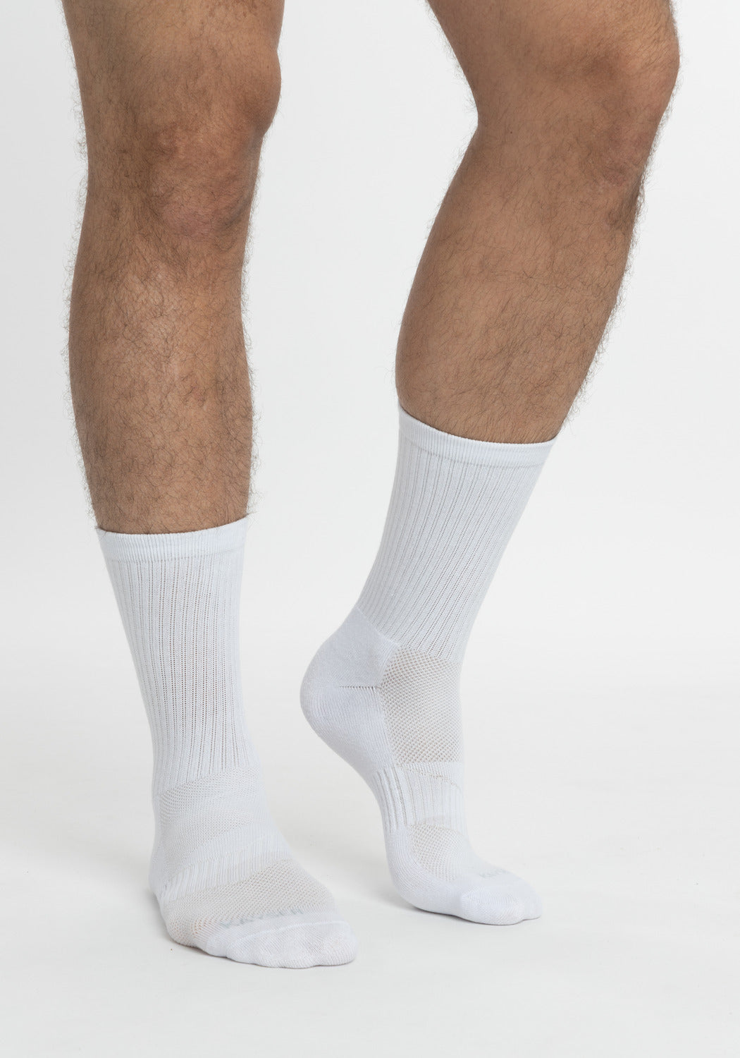 TRIPACK CALCETIN SOQUETES DE ALGODÓN BLANCO DE HOMBRE