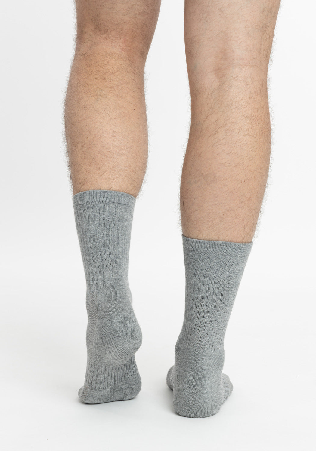 TRIPACK CALCETIN SOQUETES DE ALGODÓN GRIS DE HOMBRE