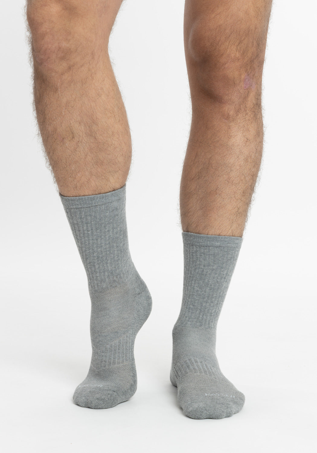 TRIPACK CALCETIN SOQUETES DE ALGODÓN GRIS DE HOMBRE