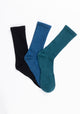 TRIPACK KAYSER CALCETIN SOQUETES DE ALGODÓN AZUL DE HOMBRE