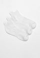TRIPACK CALCETIN TOBILLEROS DE ALGODÓN BLANCO DE HOMBRE